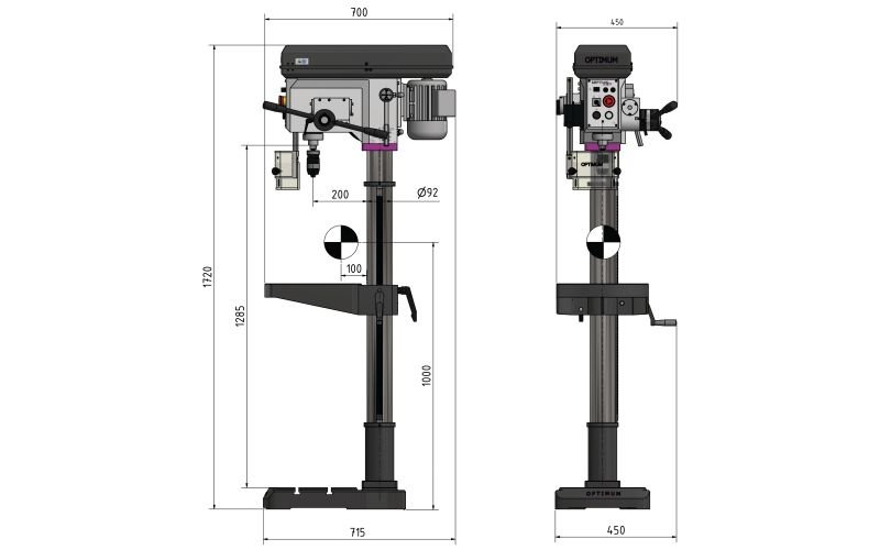 Taladro con Avance Automático DH 28FS - 400V - Image 4