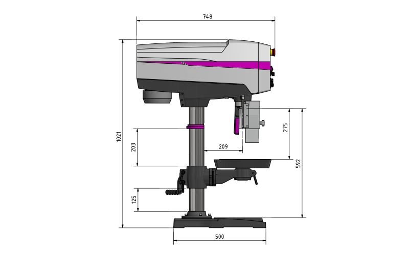Taladro de Columna y Sobremesa DP 26-T - 230V - Image 5
