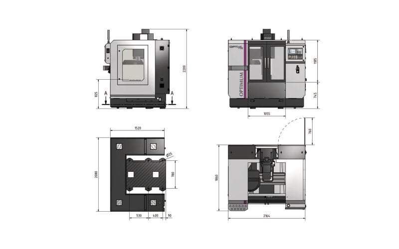Fresadora CNC F105 - SINUMERIK 808D ADVANCE F 105 808D ADVANCE - Image 2