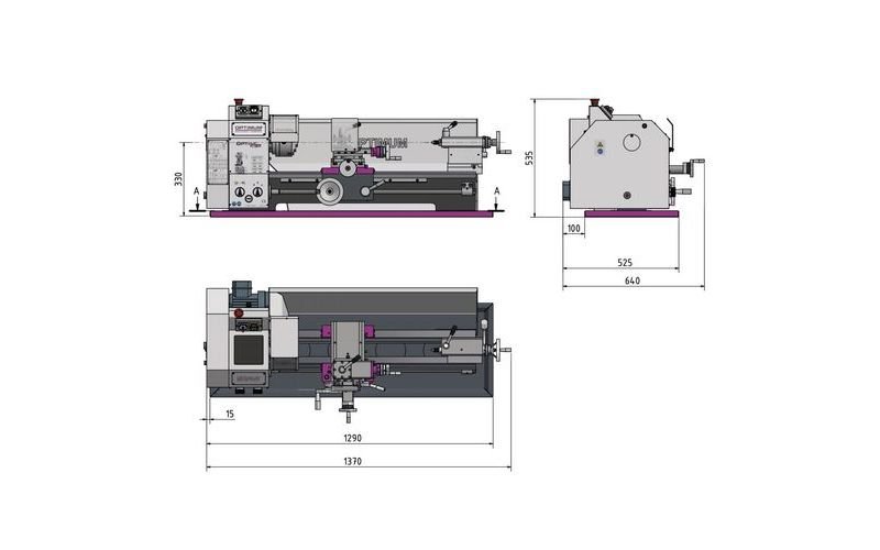 Torno de sobremesa D 280 X 700 G/TU 2807 - 400 V - Image 2